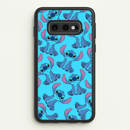 Cute Alien Blue Pattern  - Disney Phone Case for Galaxy S10e