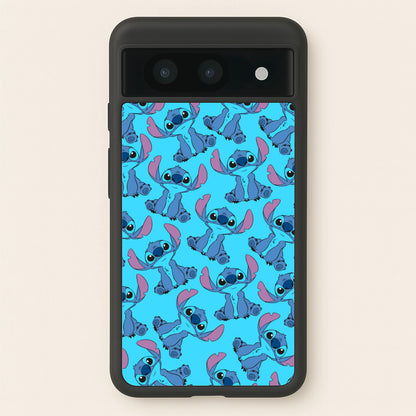 Cute Alien Blue Pattern  - Disney Phone Case for Google Pixel 8a