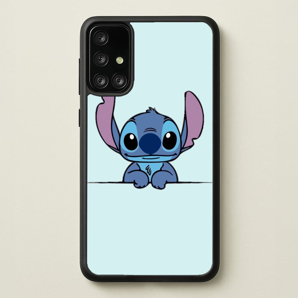 Alien Blue Leaning  - Disney Phone Case for Galaxy A71
