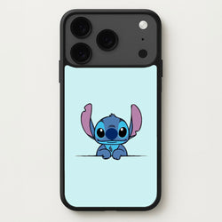 Alien Blue Leaning Phone Case for iPhone 17 Pro Max