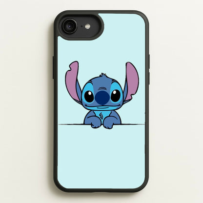 Alien Blue Leaning  - Disney Phone Case for iPhone 6 Plus / 7 Plus / 8 Plus