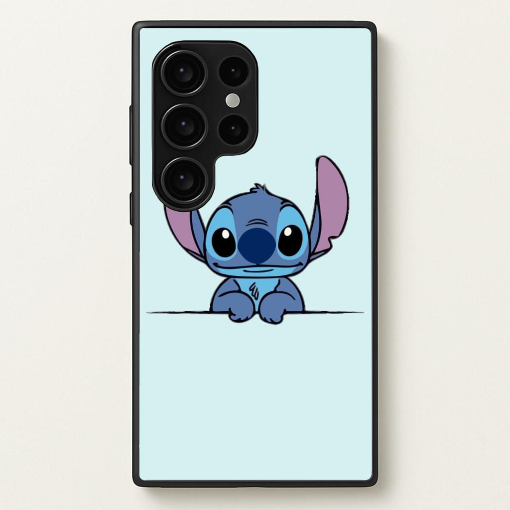 Alien Blue Leaning  - Disney Phone Case for Galaxy S24 Ultra