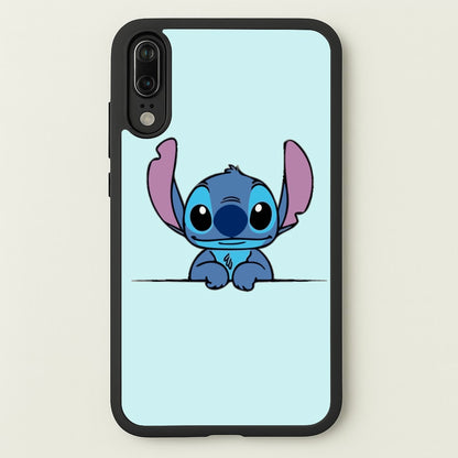 Alien Blue Leaning  - Disney Phone Case for Huawei P20