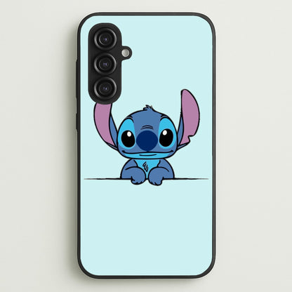 Alien Blue Leaning  - Disney Phone Case for Galaxy S23FE