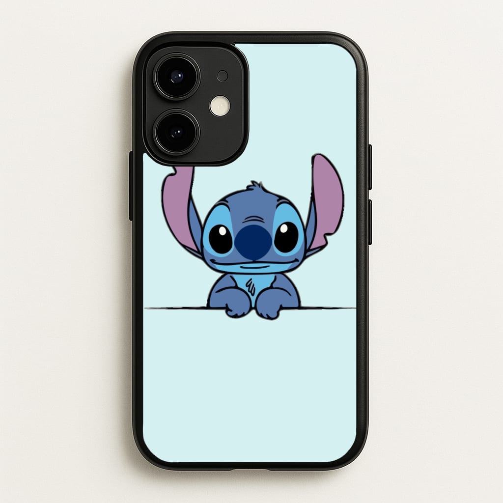 Alien Blue Leaning  - Disney Phone Case for iPhone 12 Mini