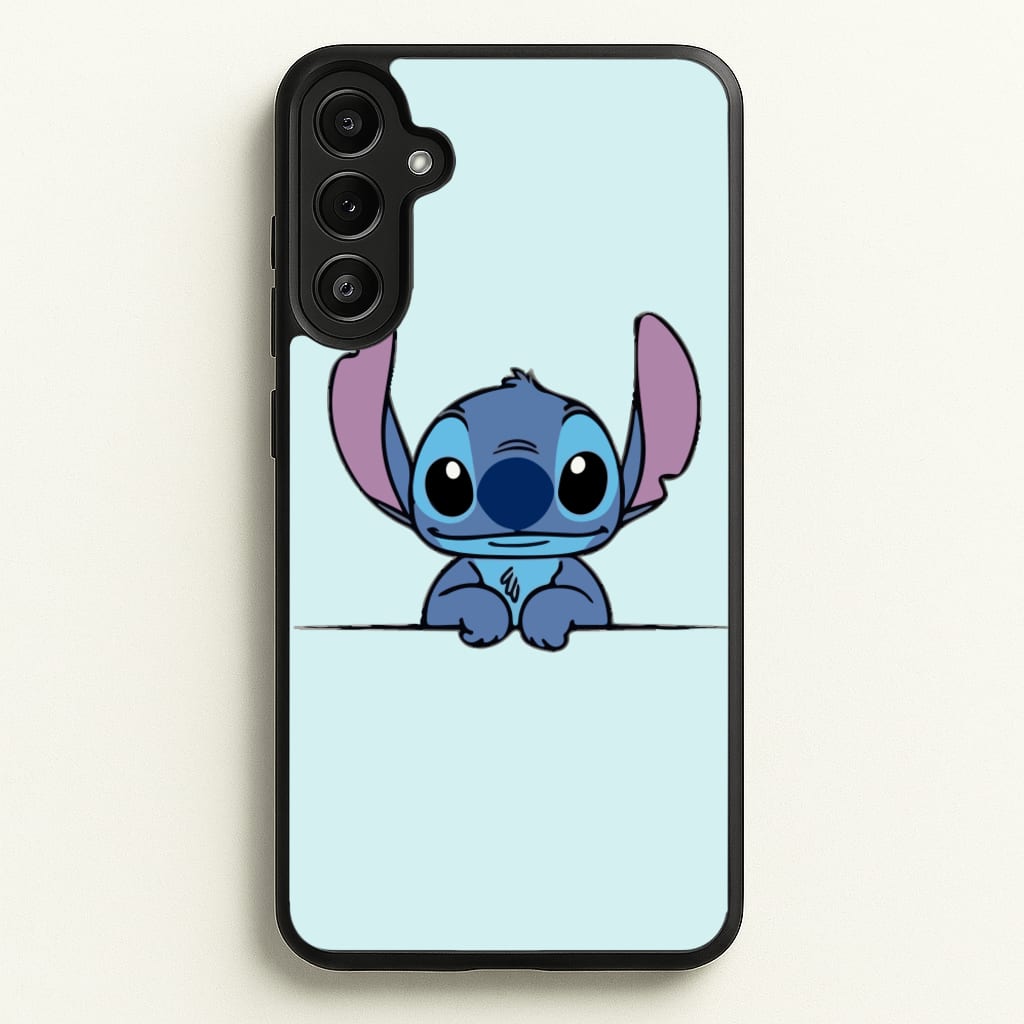 Alien Blue Leaning  - Disney Phone Case for Galaxy A34