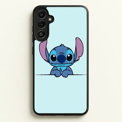 Alien Blue Leaning  - Disney Phone Case for Galaxy A34