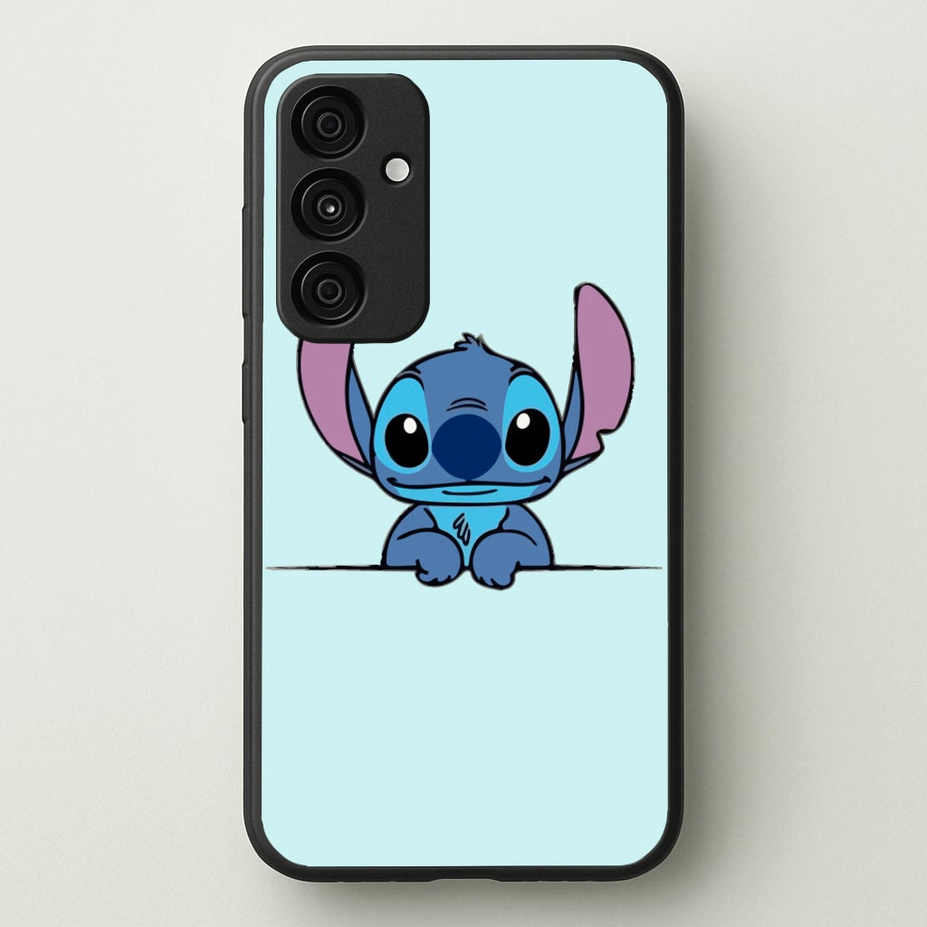 Alien Blue Leaning  - Disney Phone Case for Galaxy A55