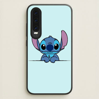 Alien Blue Leaning  - Disney Phone Case for Huawei P30