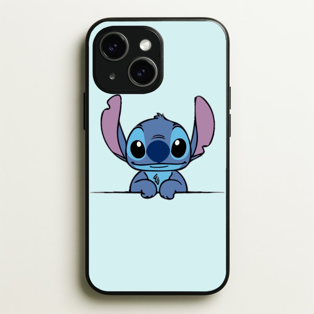 Alien Blue Leaning  - Disney Phone Case for iPhone 15