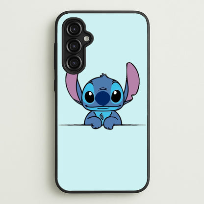 Alien Blue Leaning  - Disney Phone Case for Galaxy A14