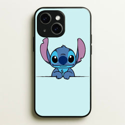 Alien Blue Leaning  - Disney Phone Case for iPhone 14 Plus