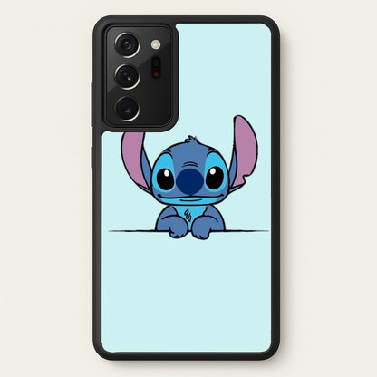 Alien Blue Leaning  - Disney Phone Case for Galaxy Note 20 Ultra