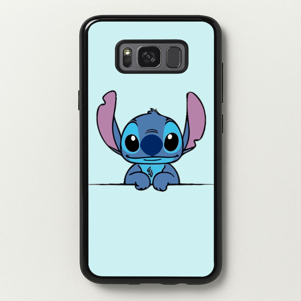 Alien Blue Leaning  - Disney Phone Case for Galaxy S8
