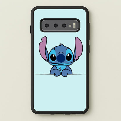 Alien Blue Leaning  - Disney Phone Case for Galaxy S10 Plus