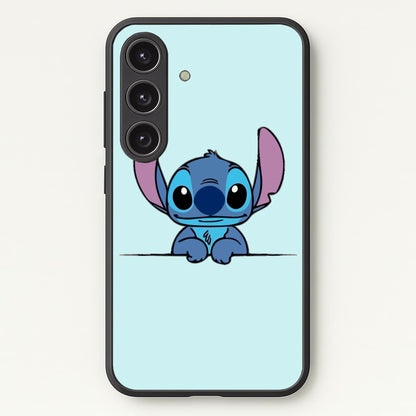Alien Blue Leaning  - Disney Phone Case for Galaxy S25