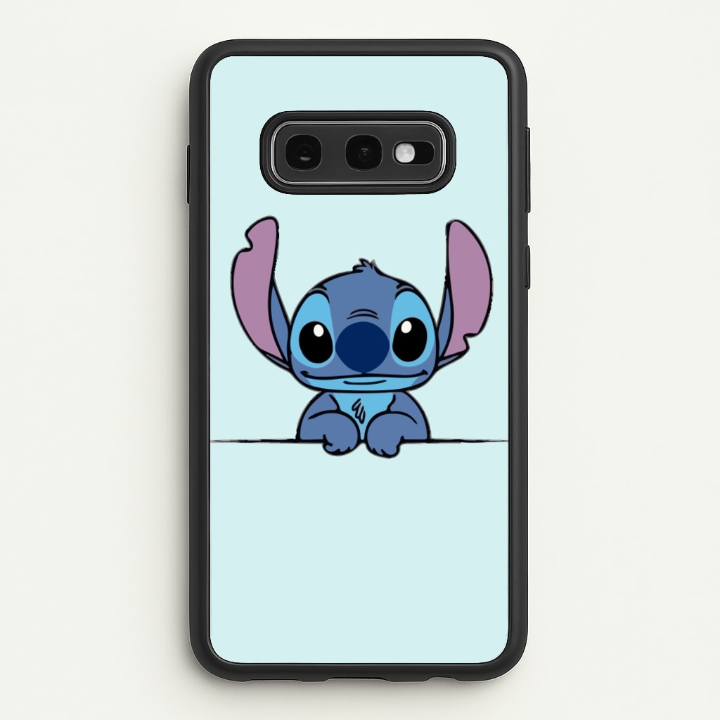 Alien Blue Leaning  - Disney Phone Case for Galaxy S10e