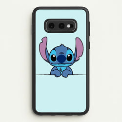 Alien Blue Leaning  - Disney Phone Case for Galaxy S10e