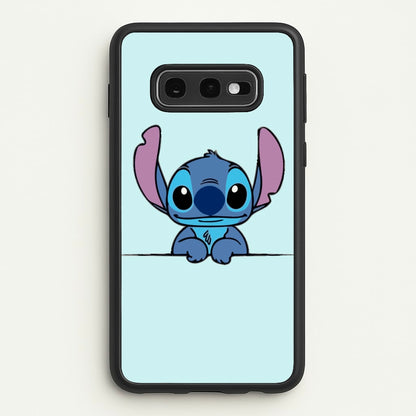 Alien Blue Leaning  - Disney Phone Case for Galaxy S10e