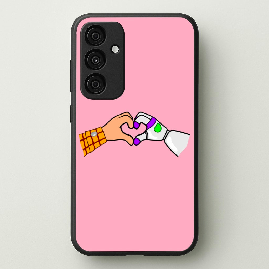 Woody And Buzz Love  - Disney Phone Case for Galaxy A35