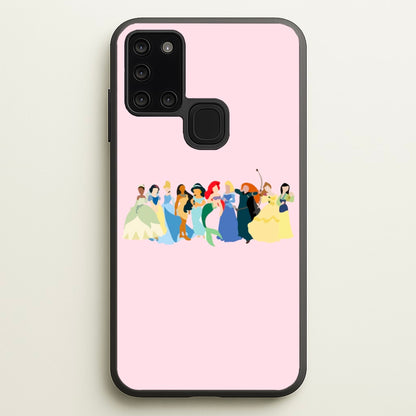 Fairytale Princesses Cast  - Disney Phone Case for Galaxy A21s