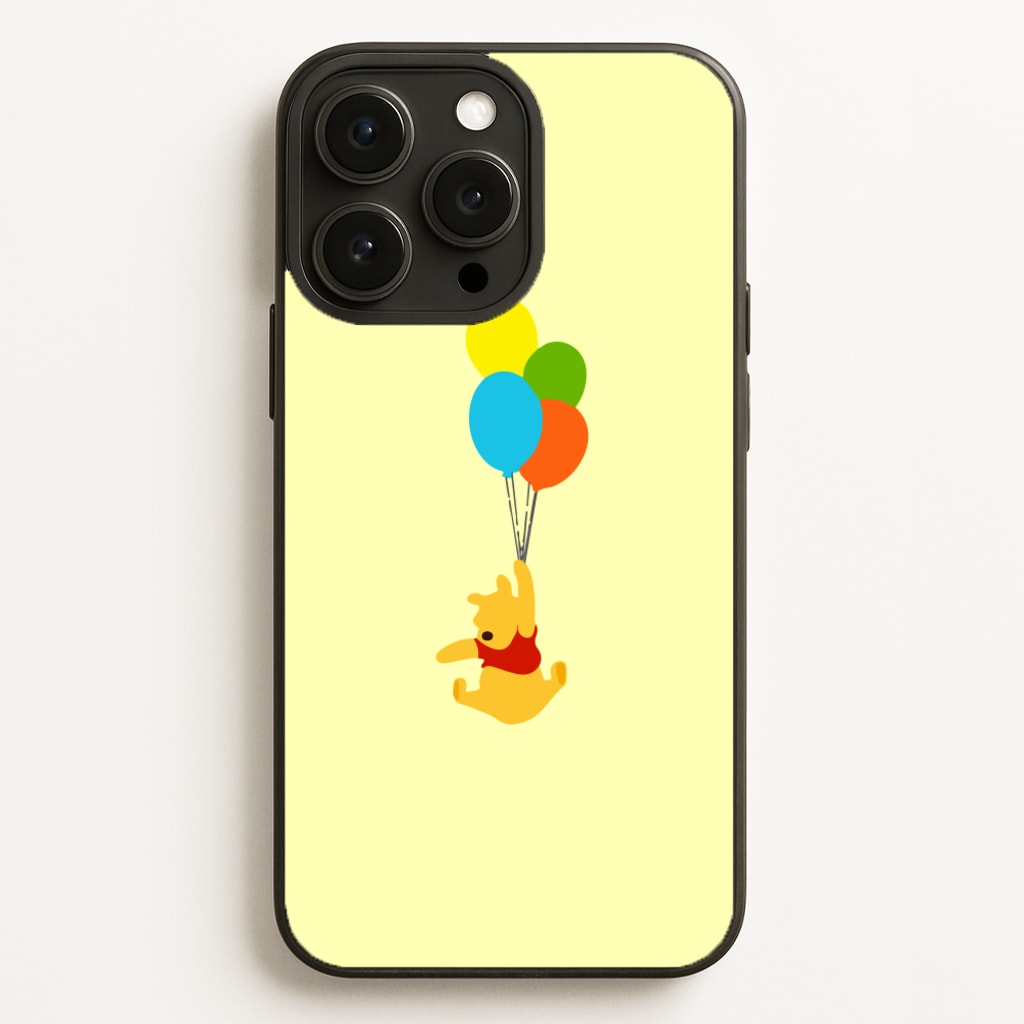 Pooh On Balloons Phone Case
