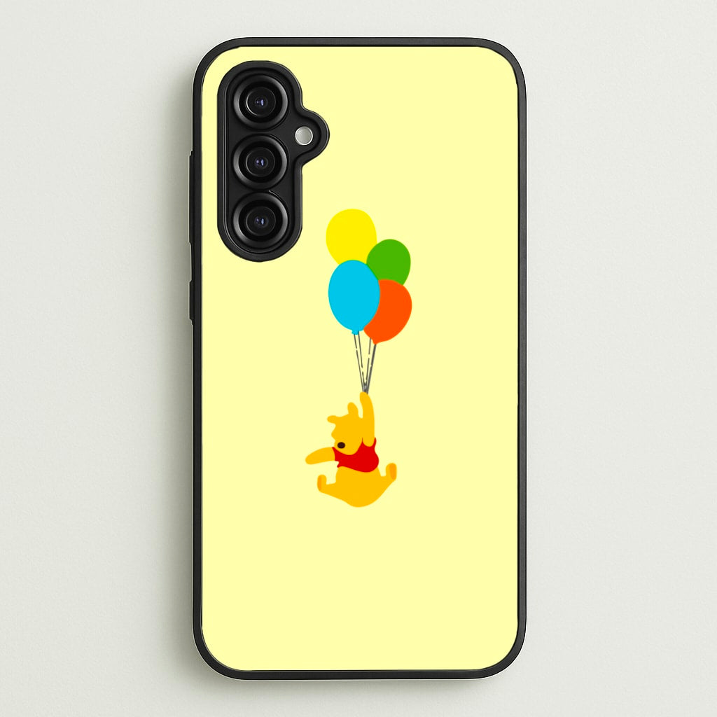 Pooh On Balloons  - Disney Phone Case for Galaxy A14