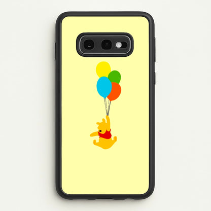 Pooh On Balloons  - Disney Phone Case for Galaxy S10e