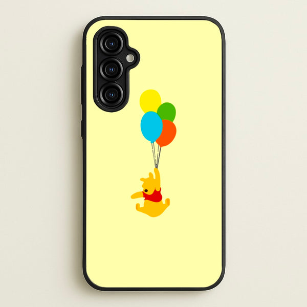 Pooh On Balloons  - Disney Phone Case for Galaxy A54