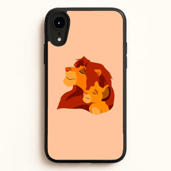 King Lion And Cub  - Disney Phone Case for iPhone XR