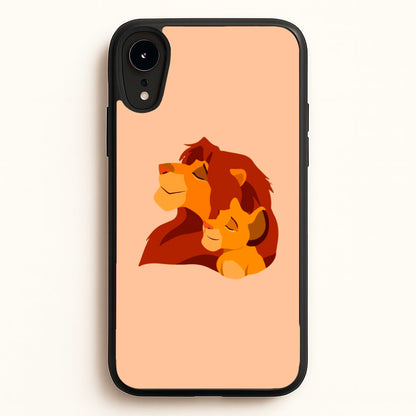 King Lion And Cub  - Disney Phone Case for iPhone XR