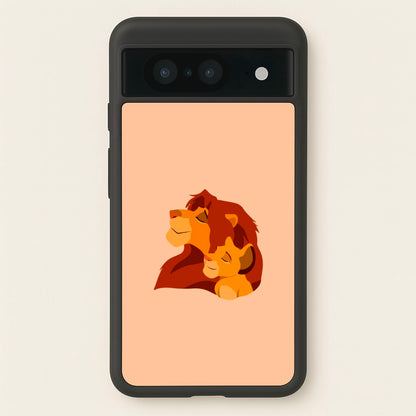 King Lion And Cub  - Disney Phone Case for Google Pixel 8