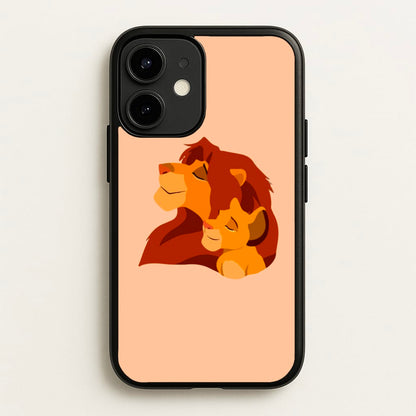 King Lion And Cub  - Disney Phone Case for iPhone 12 Mini