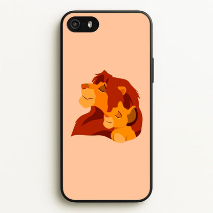 King Lion And Cub  - Disney Phone Case for iPhone 5 / 5s / SE 2016