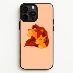 King Lion And Cub  - Disney Phone Case for iPhone 13 Pro Max