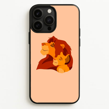 King Lion And Cub  - Disney Phone Case for iPhone 13 Pro Max