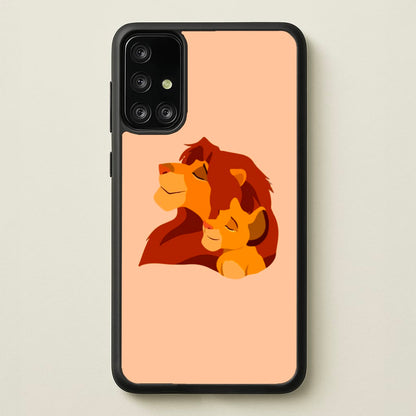 King Lion And Cub  - Disney Phone Case for Galaxy A71