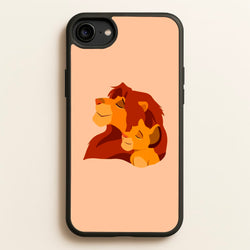 King Lion And Cub  - Disney Phone Case for iPhone 6 / 7 / 8 / SE