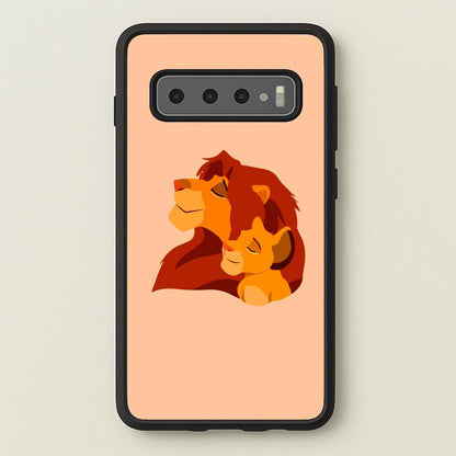King Lion And Cub  - Disney Phone Case for Galaxy S10 Plus