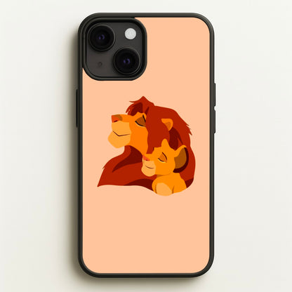 King Lion And Cub  - Disney Phone Case for iPhone 13 Mini