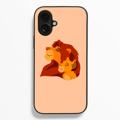 King Lion And Cub  - Disney Phone Case for iPhone 16 Plus