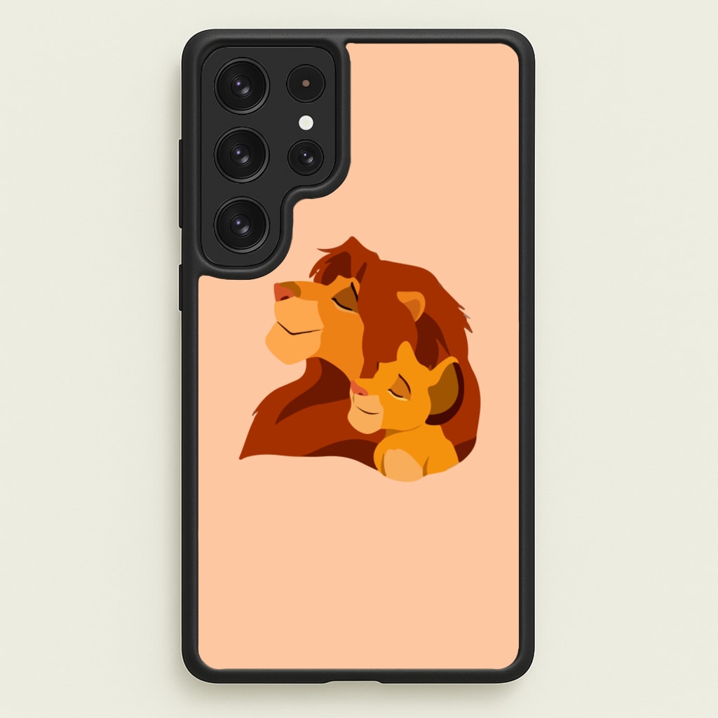 King Lion And Cub  - Disney Phone Case for Galaxy S22 Ultra