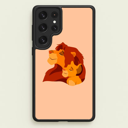 King Lion And Cub  - Disney Phone Case for Galaxy S22 Ultra