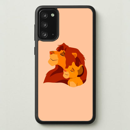King Lion And Cub  - Disney Phone Case for Galaxy Note 20