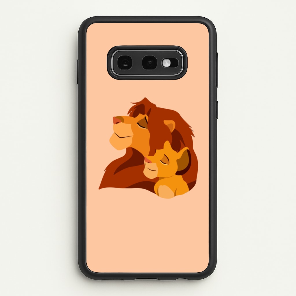 King Lion And Cub  - Disney Phone Case for Galaxy S10e