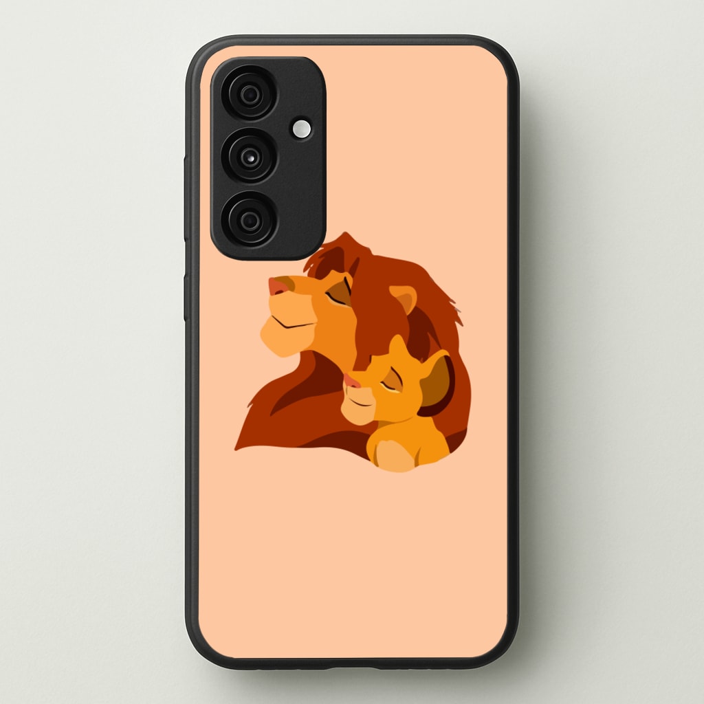 King Lion And Cub  - Disney Phone Case for Galaxy A35