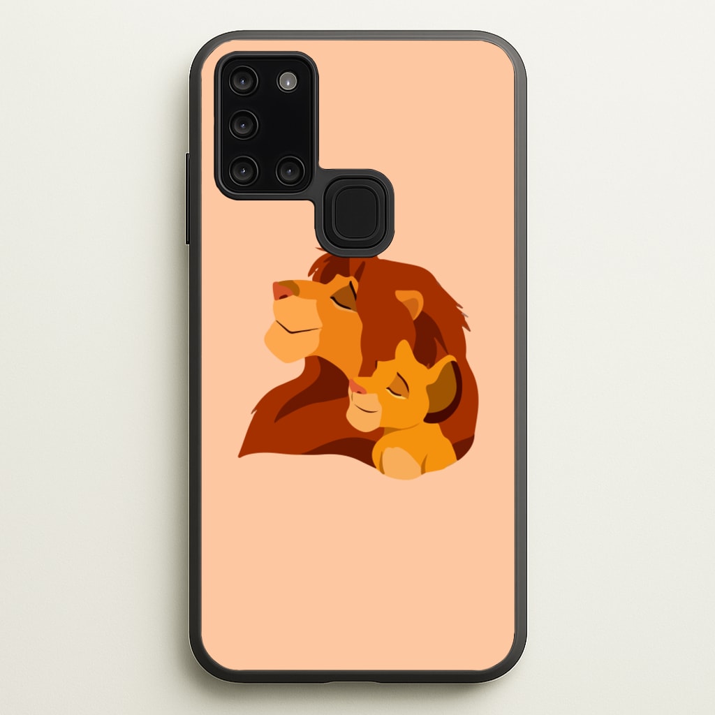 King Lion And Cub  - Disney Phone Case for Galaxy A21s