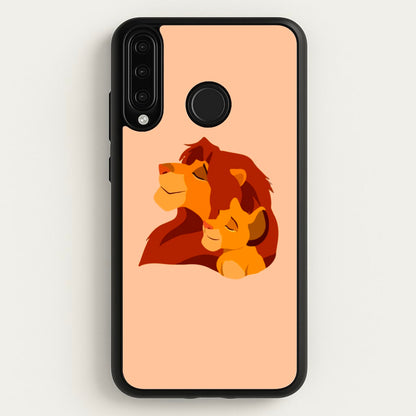 King Lion And Cub  - Disney Phone Case for Huawei P30 Lite