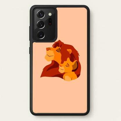 King Lion And Cub  - Disney Phone Case for Galaxy Note 20 Ultra