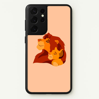 King Lion And Cub  - Disney Phone Case for Galaxy S21 Ultra